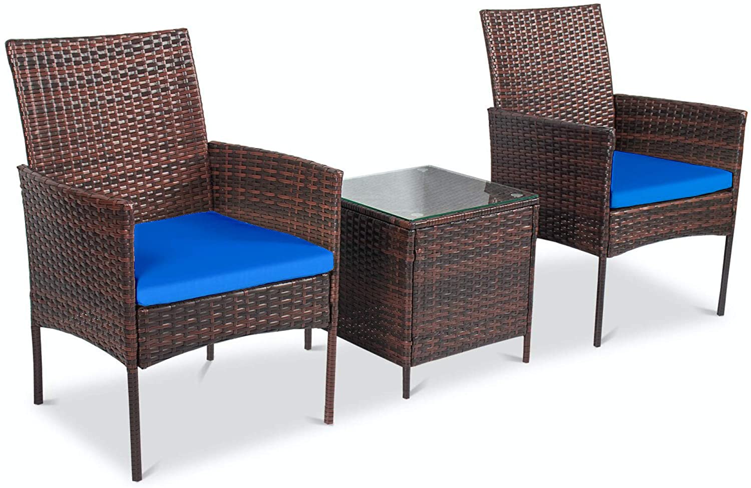 Decor Patio Wicker Bistro Set, Home Goods Outdoor Chair Cushions